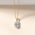thumbnail image 3 of Lab Grown Diamond Pendant Necklace For Women | 0.75 Carat IGI Certified Marquise Shape FG-VS | Solitaire Pendant Necklace 14K Yellow Gold | Martina Solitaire, 3 of 6