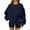 JD05-Navy, variant on Lumtrix Plus Size Sweatshirts for Women Casual Long Sleeve Round Neck Shirts Tunic Tops for Leggings with Pocket Navy 3XL
