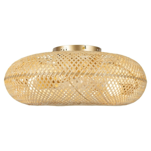 20 inch Ceiling Fan Light Rustic Flush Mounted Ceiling Fan Light Pendant Lamp Fixture W/ Remote BT277 110V