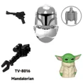 thumbnail image 1 of TV8023 Yoda Skywalker Mandalorian Han Solo Bloque de construcción Leia Darth Vader Bbba Fett Mini Robot Figura Ladrillos Juguetes para ensamblar, 1 of 1