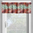 thumbnail image 4 of Ambesonne Ethnic Valance & Curtain, Grunge Paisley, 55"x30", Turquoise Orange Black, 4 of 6