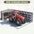 thumbnail image 7 of MUCHANT 12'x16' Outdoor Metal Storage Shed with Updated Frame Structure and Lockable Doors, Steel Garden Tool Sheds for Backyard, Patio, Lawn, 7 of 7