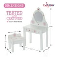 thumbnail image 4 of Emily Rose Muebles para muñecas de 18 pulgadas | Tocador de dormitorio con silla - Colección Floral | Compatible con muñecas American Girl., 4 of 9