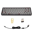 thumbnail image 2 of 65% Kit De Teclado Mecánico Con Junta Intercambiable En Caliente, 2,4G BT5.0 USB C Teclado Personalizado Para Juegos Reemplazo DIY, Alta Dureza Y Bajo Ruido, 2 of 7