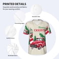 thumbnail image 4 of Daiia Merry Christmas 1 Mens Baseball Jersey Button Down Shirts Short Sleeve Sports Uniforms-3X-Large, 4 of 9