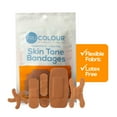 thumbnail image 6 of Tru-Colour Skin Tone Bandages Variety Pack, Flexible Fabric Adhesive Strips, 4 Pack, 6 of 7