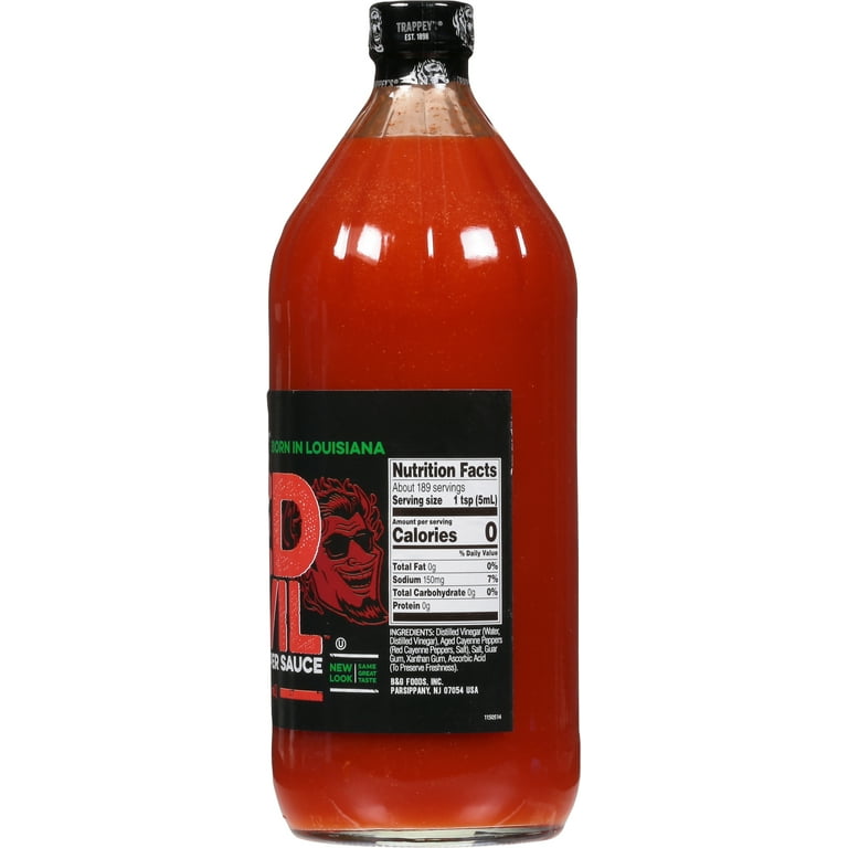 Trappey's Red Devil Sauce Hot, 12 Ounce