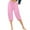 Pinky, variant on Capris Leggings for Women New Summer Capris Pants for Women Casual High Waist Lounge Pants Elastic Waist Baggy Cropped Trousers Beach Outfit Purple S