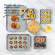 Country Kitchen Baking Set, 13-Piece Nonstick Stackable Design, Denim