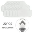 thumbnail image 1 of Filters 20pcs Filter Cotton Dust Proof Respirator Replacement Cotton Filters for Welding Grinding Casting, 1 of 8