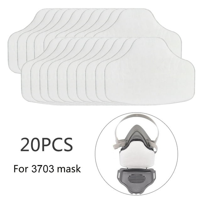 Filters 20pcs Filter Cotton Dust Proof Respirator Replacement Cotton Filters for Welding Grinding Casting
