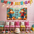 thumbnail image 6 of Decorative Design Happy Fall Y'all Banner Harvest Theme Autumn Decorations for Thanksgiving Celebration Outdoor Decor Festival Display, 6 of 9