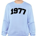 thumbnail image 2 of 1977 College Style Sweatshirt Unisex Small Light Blue, 2 of 5