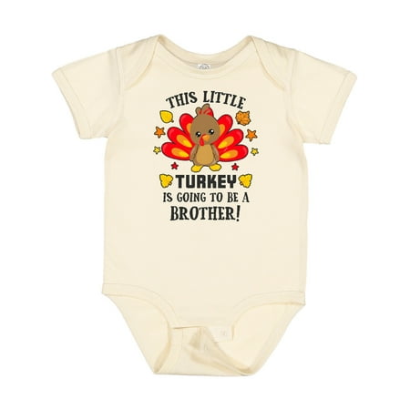 

Inktastic This Little Turkey is Going to Be a Brother Gift Baby Boy Bodysuit