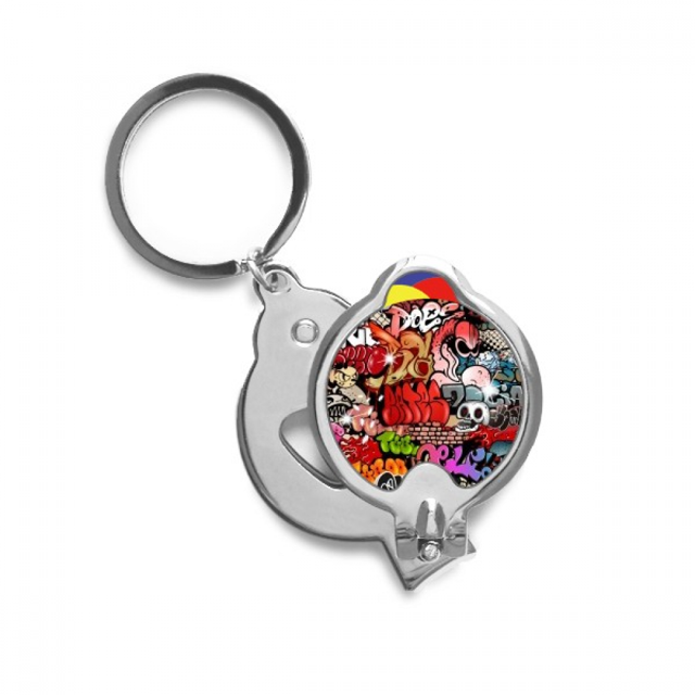 Graffiti Street Colorful l Wall Painting Nail Clippers Sharp Fingernail Stainless Steel Cutter