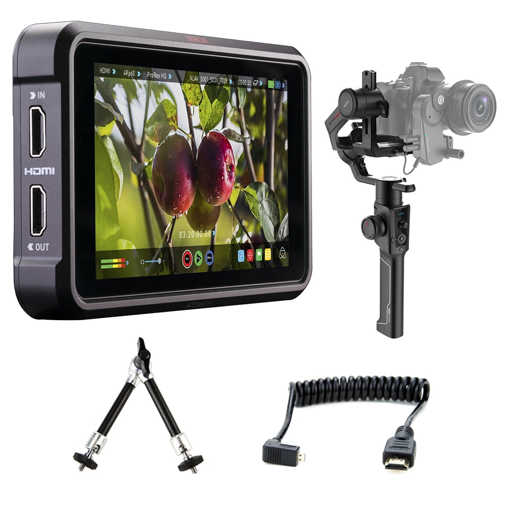Www Moza Xxx Video - Atomos Ninja V Filmmaker Kit with Moza Air 2 Handheld Gimbal Stabilizer -  Walmart.com