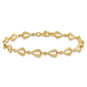 Leslie's 14K Polished 6.0mm Fancy Link 7. 5 inch Bracelet