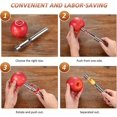 thumbnail image 4 of Set Of 4 Multifunctional Fruit Corers And Corers Set Stainless Steel Pear Corers 4 Sizes, 4 of 5