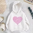 thumbnail image 2 of JAJAHO Girls Hoodies Heart Graphic Long Sleeve Sweatshirt Fall Loose Pullover Tops For Kids 3-12Y, 2 of 8