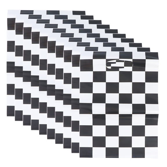 Qumonin Abaodam Checkered Bags 50pcs Race Car Themed Candy Bags