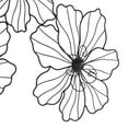 thumbnail image 5 of CosmoLiving by Cosmopolitan Black Metal Wire Floral Wall Decor with Scroll Accents, 5 of 12
