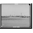 thumbnail image 2 of Historic Framed Print, Navy yard from Pierce's Island, Portsmouth, N.H. [i.e. Portsmouth Navy Yard, Kittery, Maine], 17-7/8" x 21-7/8", 2 of 9