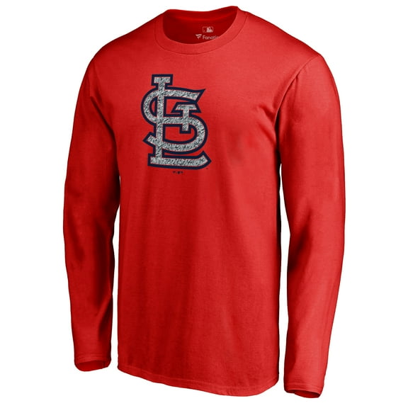 Men's Red St. Louis Cardinals Static Logo Long Sleeve T-Shirt