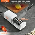 thumbnail image 2 of VEVOR Electric Knife Sharpener, 3 Stages Kitchen Knife Sharpener for Quick Sharpening & Polishing, 15° Angle Guides, and Metal Dust Collection Box, 2 of 9