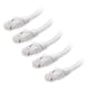 thumbnail image 1 of Cable Ethernet Matters Cat 6, 10 Gbps, 4 pies, blanco, paquete de 5, 1 of 9