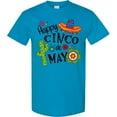 thumbnail image 3 of Inktastic Happy Cinco De Mayo Sombrero, Cactus, Flowers T-Shirt, 3 of 5