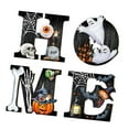 thumbnail image 2 of Letrero de puerta de Halloween con dibujos animados, letreros de bienvenida para fiesta, de gran tamaño, decorativo, colgante, placa de pared para cas, 2 of 9