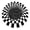 black and white, variant on 3D Space Round Carpet, Checkered Vortex Optical Illusions Non Slip Area Rug -Slip Floor Mat Non-Woven Doormat, for Living Dinning Room Bedroom Kitchen