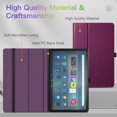 thumbnail image 5 of Fintie Folio Case for Amazon Fire Max 11 Tablet (13th Generation, 2023 Release) - Premium Vegan Leather Thin Folding Stand Cover with Auto Sleep/Wake, Purple, 5 of 9