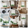 thumbnail image 6 of Ships Next Day Canvas Wall Art 8"x8", Merry Christmas Tree Wood Framed Canvas Print Painting, Xmas Green Forest Tree Snowflake Ready to Hang Small Picture Wall Decor for Home Bathroom Nursery Kitchen, 6 of 9