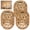 3 PACK-Small Drum Shade, variant on 6 Pack-Lampshade Rattan Boho Woven Light Shades for Floor Pendant Ceiling Table Lamps