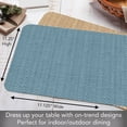 thumbnail image 4 of CounterArt "Blue/Natural Basket Weave Design" Reversible Easy Care Flexible Plastic Placemat 4 Pack, 4 of 8