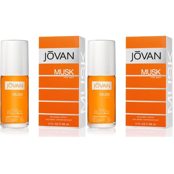 Perfume Jovan Musk para hombre Eau de Cologne, 90 ml (paquete de 2)