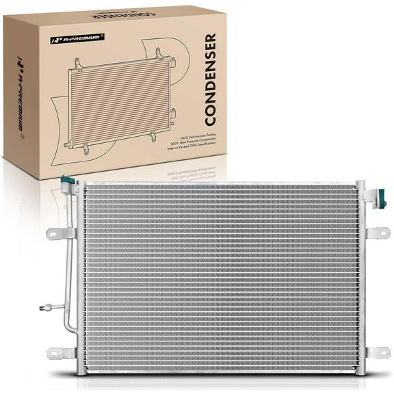 A-Premium Air Conditioning A/C Condenser Compatible with Audi A4 2005-2009, A4 Quattro 2005-2008, S4 2006-2009, RS4 2007-2008, Replace# 8E0260403H, 8E0260403L