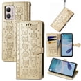 thumbnail image 2 of Funda Cartera FOXDOCK para MOTO G53 5G , Flip PU con Relieve de Gatos y Perros, Tarjetero y Soporte, 2 of 6