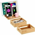 thumbnail image 4 of Bamboo Multi Device Charging Station with Ample Storage, 4 of 5