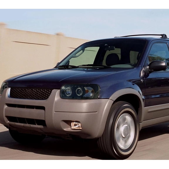 Fit 2005 2006 2007 Ford Escape LED Halo Projector Headlights Lamp Assembly Smoke