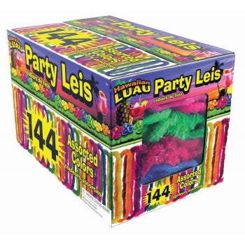 LUAU LEIS - ASSORTED COLORS