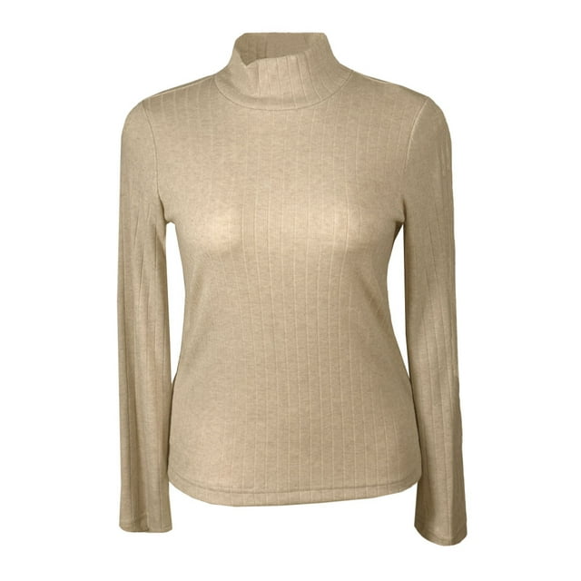 Suetér George para Mujer, Cuello Alto Manga Larga Arena Talla M
