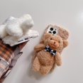 thumbnail image 4 of Funda para iPhone 13 Pro con muñeca de juguete de dibujos animados, funda suave y esponjosa en 3D con diseño de animal de piel de felpa, compatible con la funda para iPhone (iphone 13 Pro, Bowkno, 4 of 5