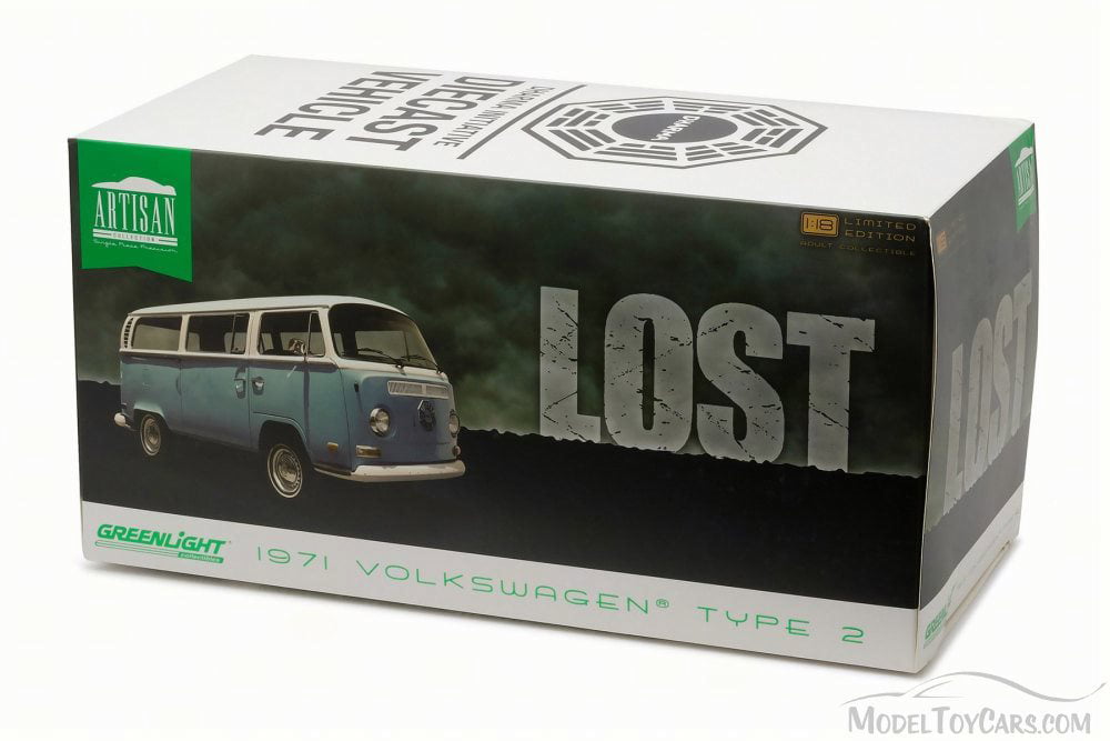 GREENLIGHT 19011 LOST TV SERIES 1971 VW VOLKSWAGEN TYPE 2 BUS 1/18 2004-2010 