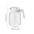 thumbnail image 3 of Cagogo Glass Water Pitcher, Large Capacity .8L Pitcher for Iced Tea and Cold Brew, Heat Resistant Glass Pitcher for Refrigerator, Chilled Water Dispenser for Home Kitchen Office, 3 of 6