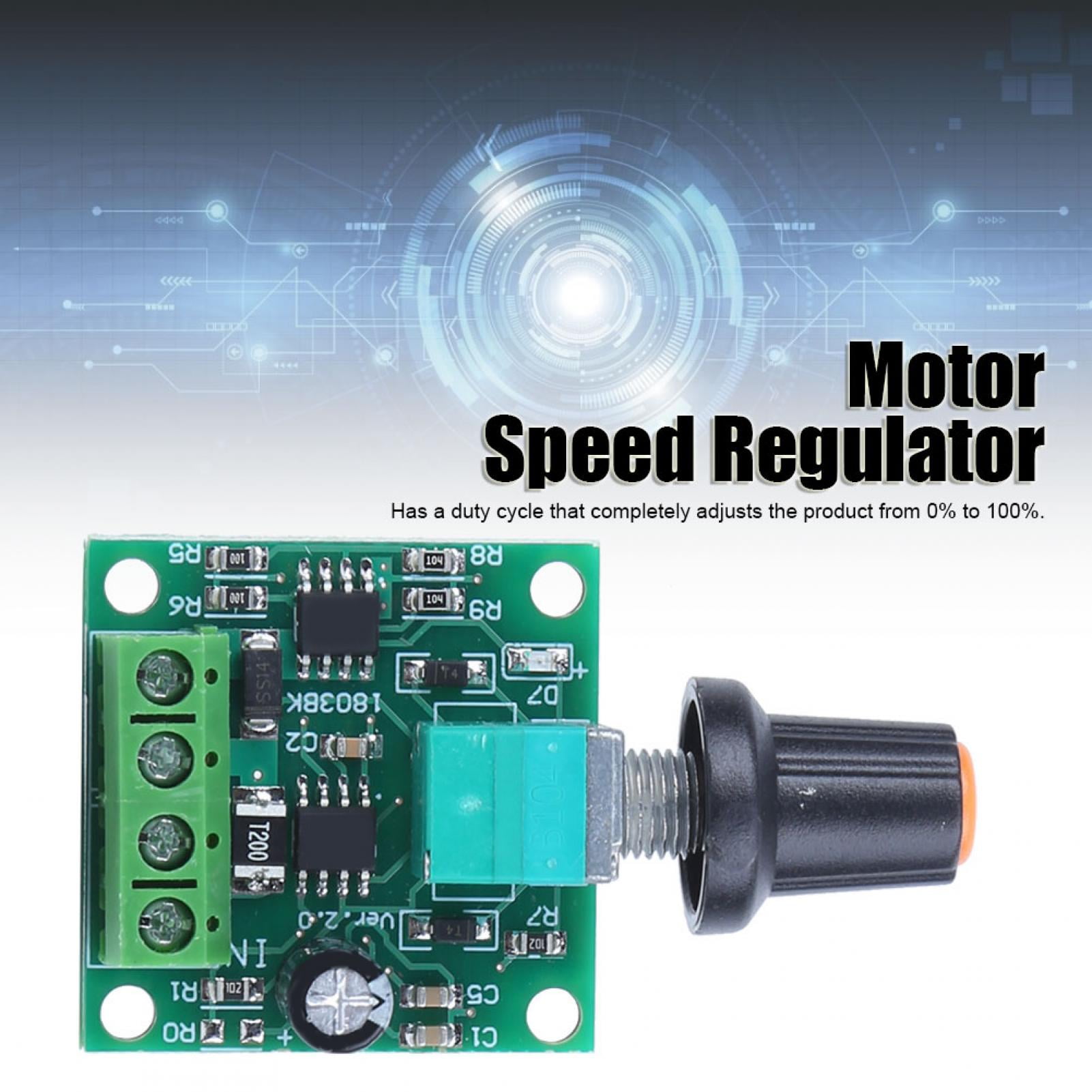 ESTINK 2pcs 1.8V 3V 5V 6V 12V2A PWM DC Motor Speed Controller Low