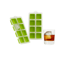 2-Pack Jumbo Silicone Ice Cube Trays – 8-Cube Molds for Whiskey, Cocktails, Coffee