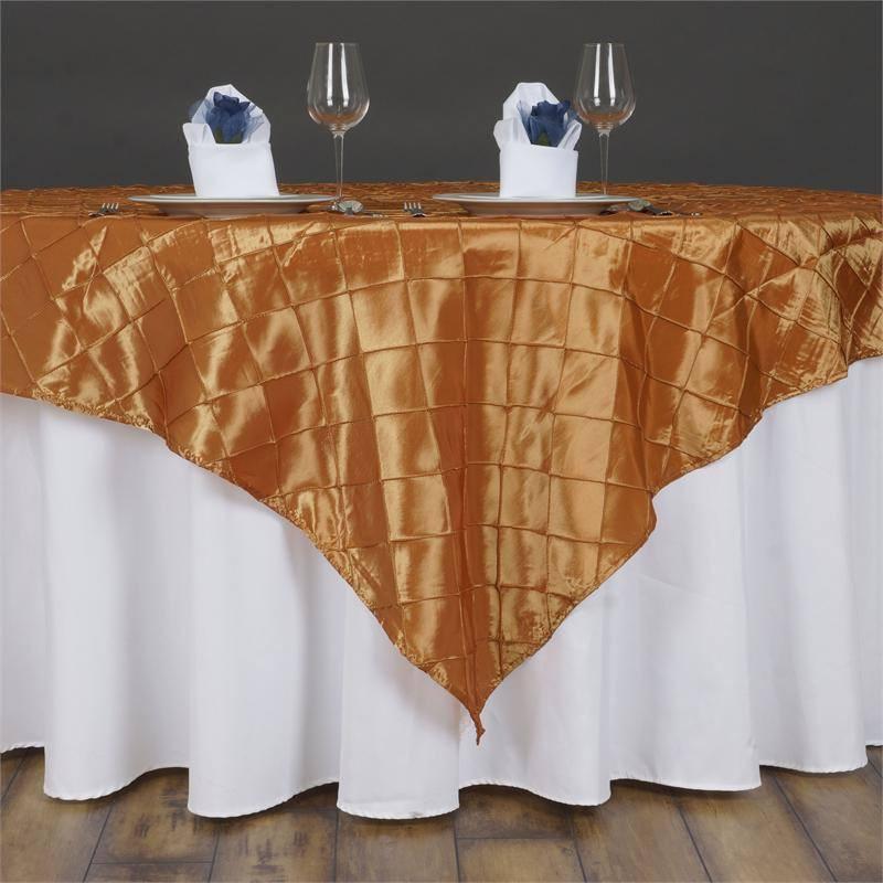 Efavormart Pintuck Table Overlay 60x60 (Table Toppers) For Birthday