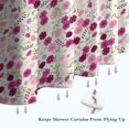thumbnail image 6 of Pioneer Flower Floral Print Pattern Shower Curtain 72"x72" ,Bathroom Decorative Shower Curtains Set with 12 Hooks,Modern Waterproof Washable Shower Curtain, 6 of 6